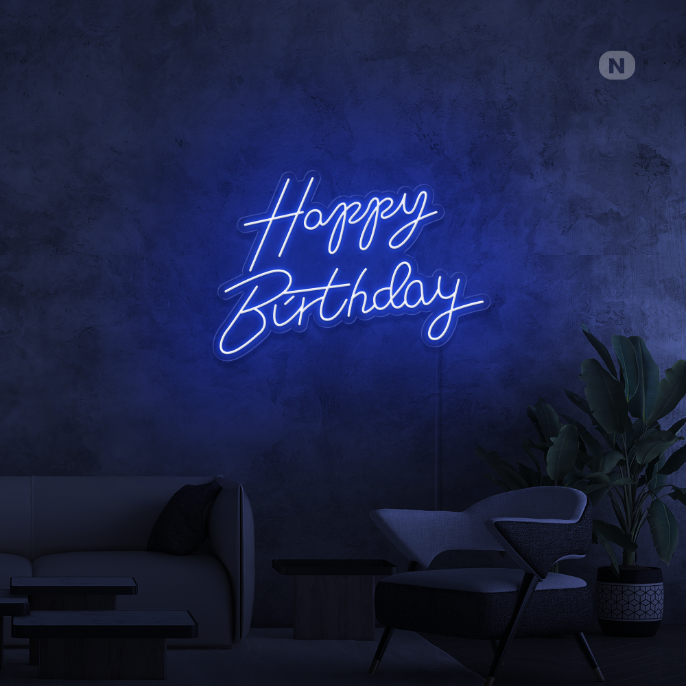 Insegna Al Neon Happy Birthday