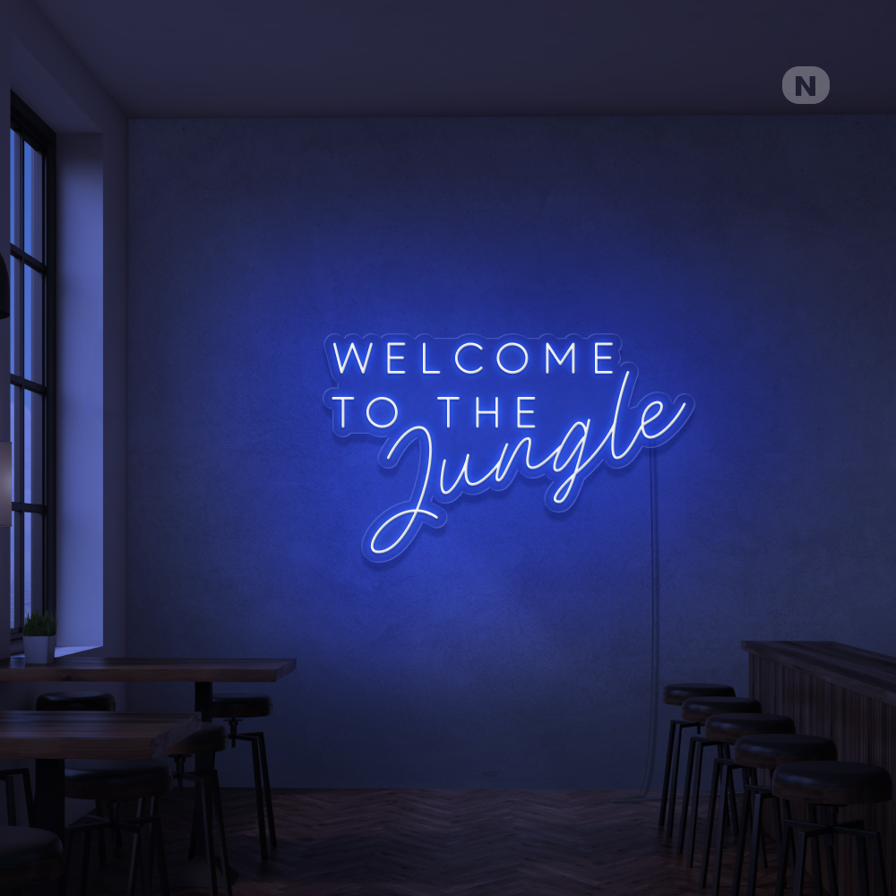Insegna Al Neon Welcome to the Jungle