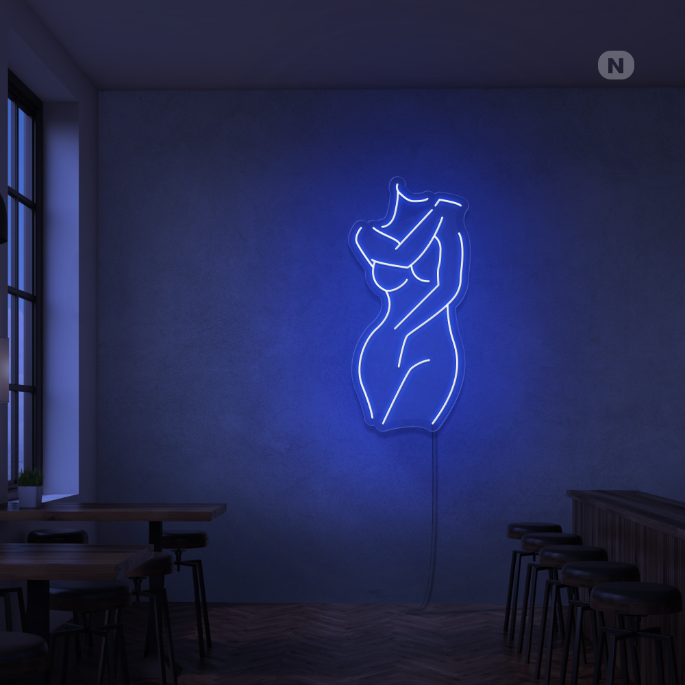 Insegna Al Neon Ragazza sexy