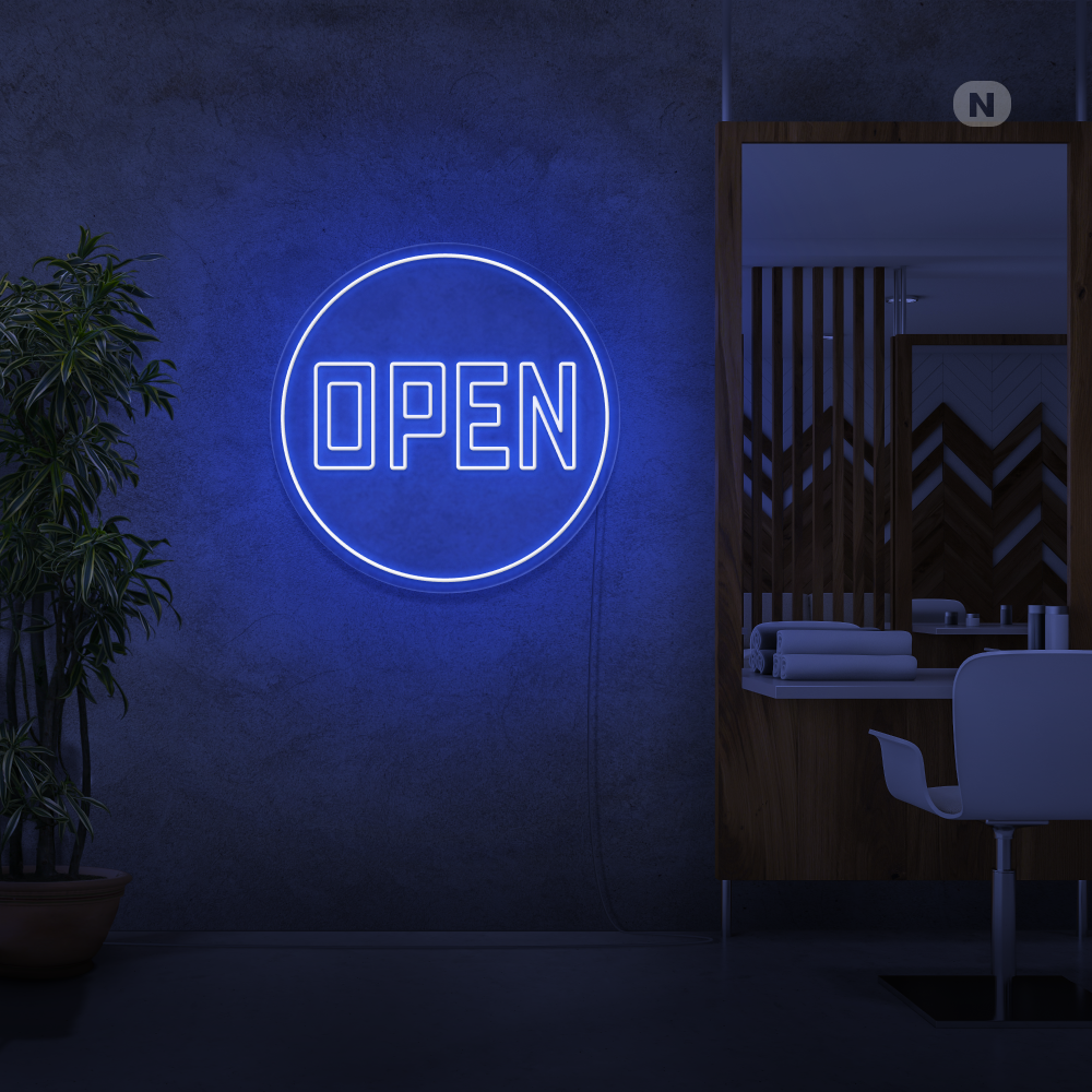 Insegna Al Neon Open