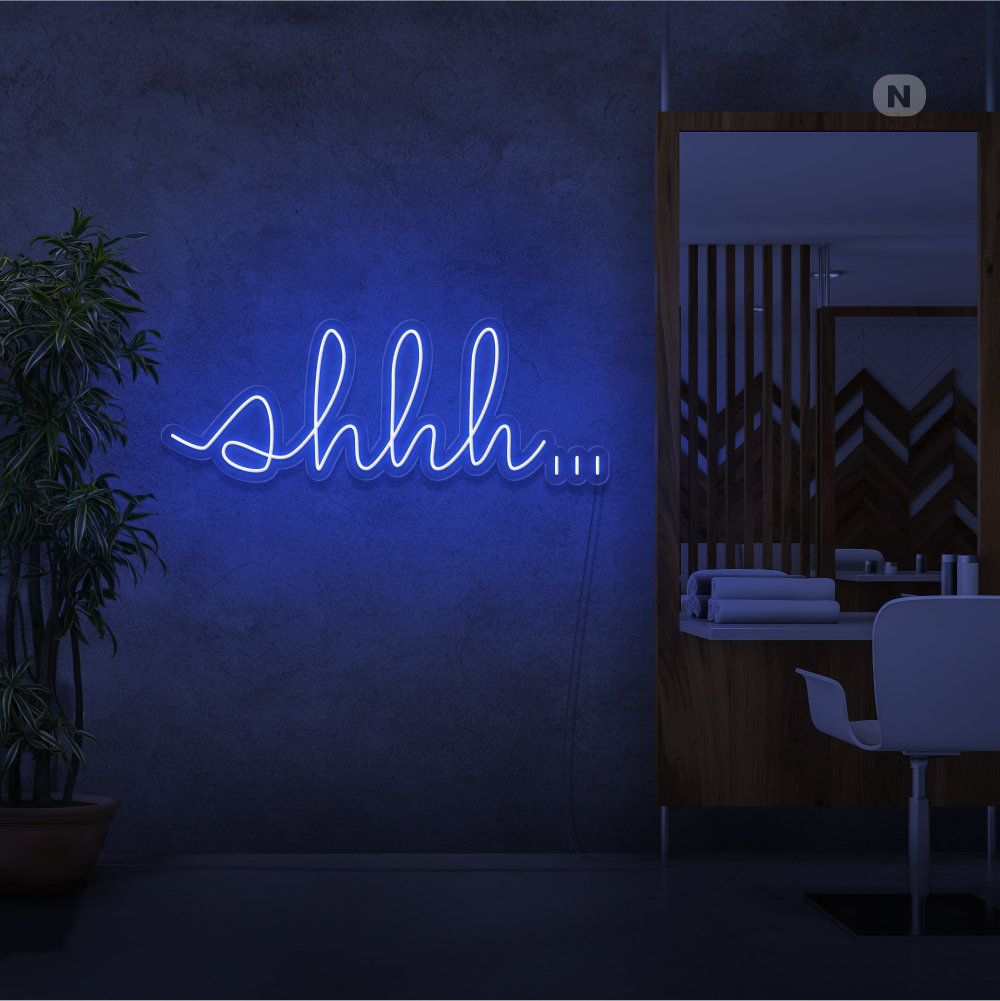 Insegna Al Neon Shhh