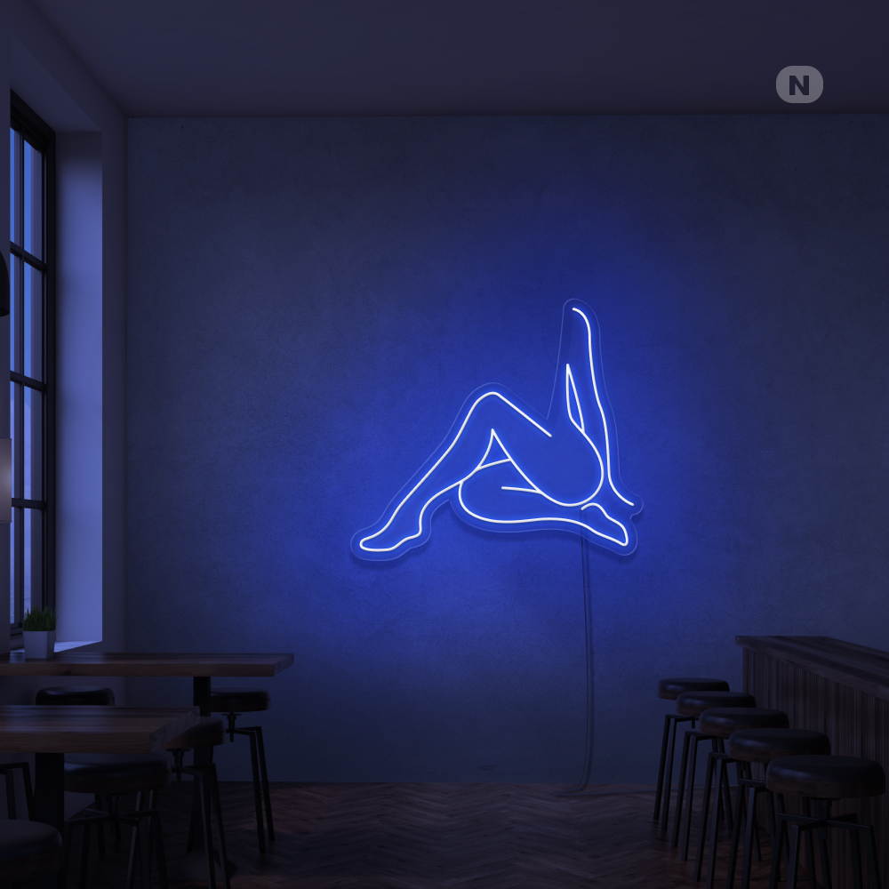 Insegna Al Neon Ragazza sexy