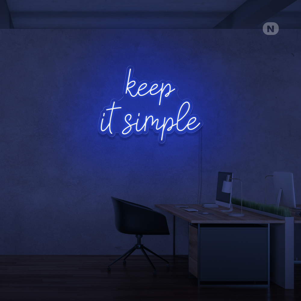 Insegna Al Neon keep it simple