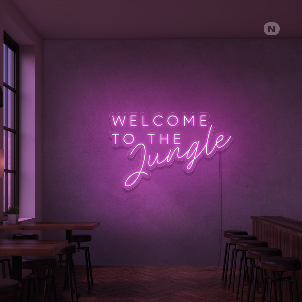 Insegna Al Neon Welcome to the Jungle
