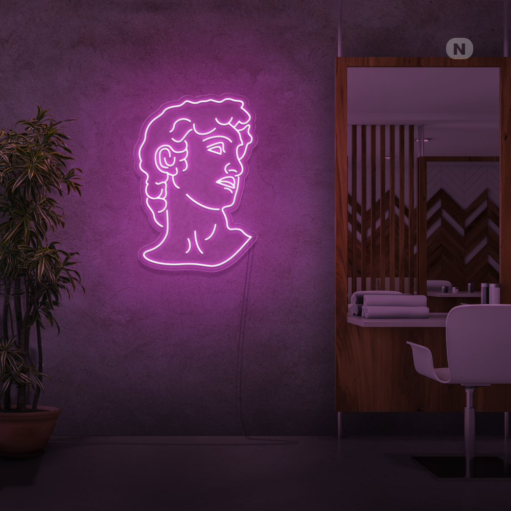 Insegna Al Neon Michelangelo's David