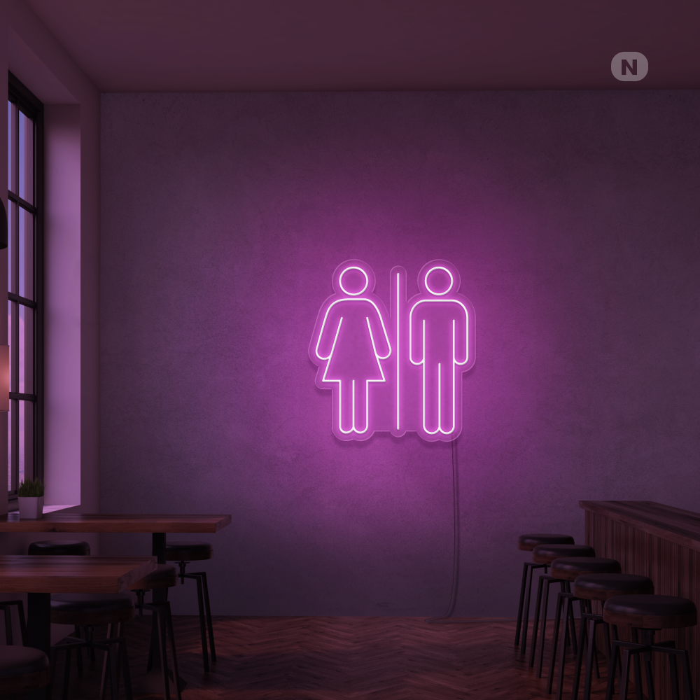 Insegna Al Neon Toilet