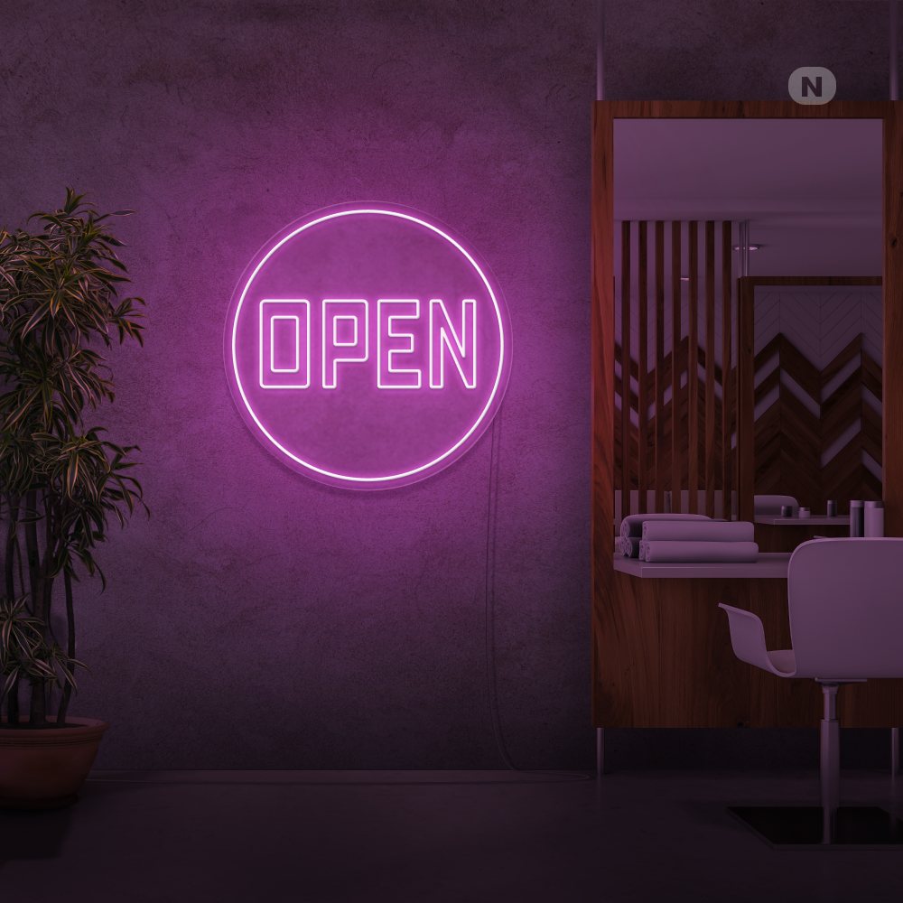 Insegna Al Neon Open