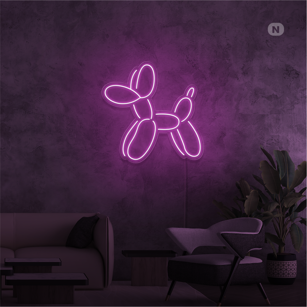 Insegna Al Neon Cane Ballon