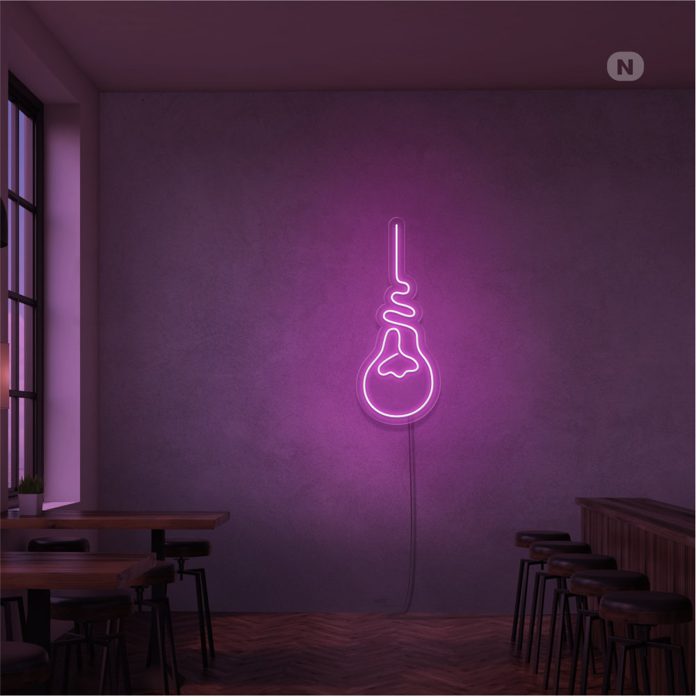 Insegna Al Neon Lampadina