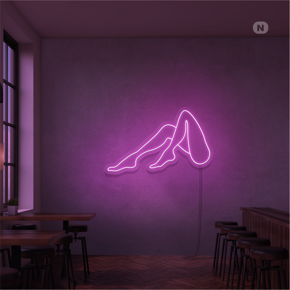 Insegna Al Neon Gambe di donna