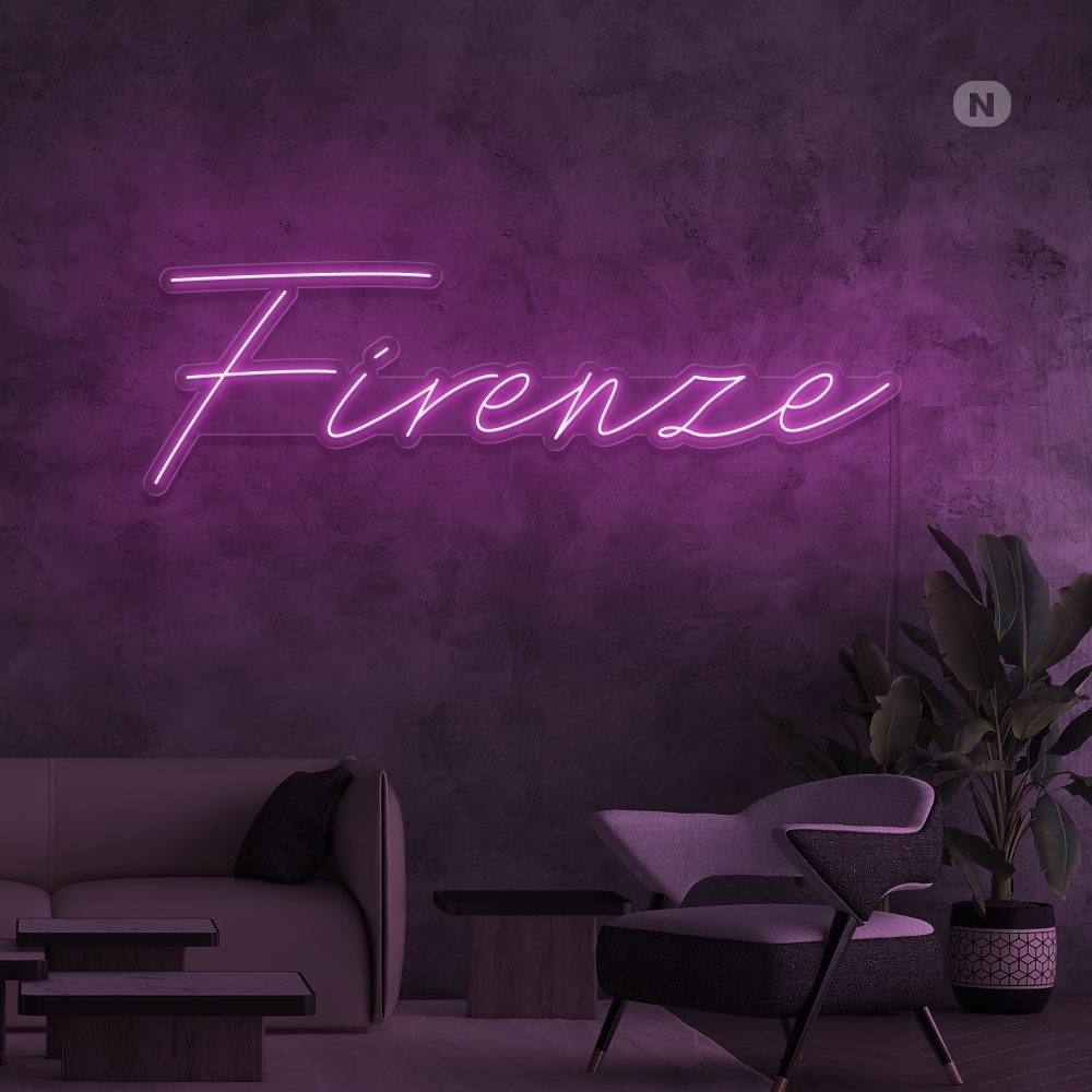 Insegna al neon Firenze