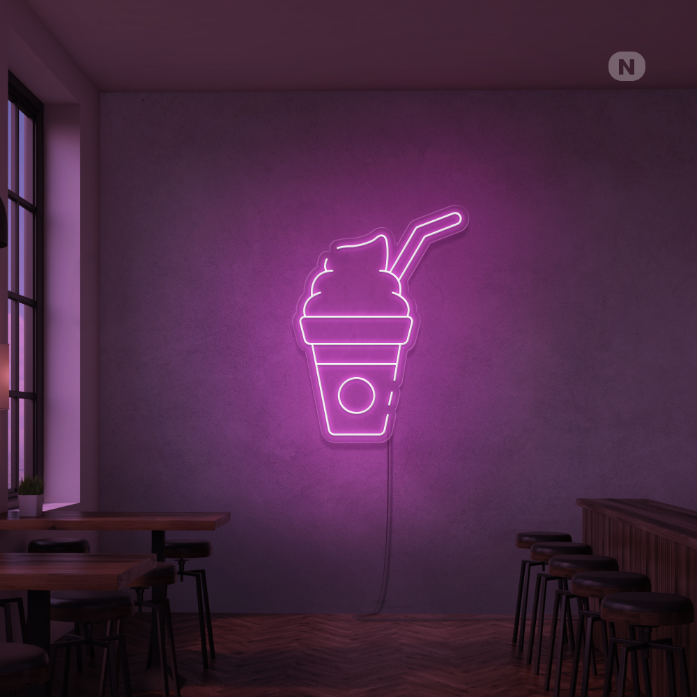 Insegna al neon Frullato