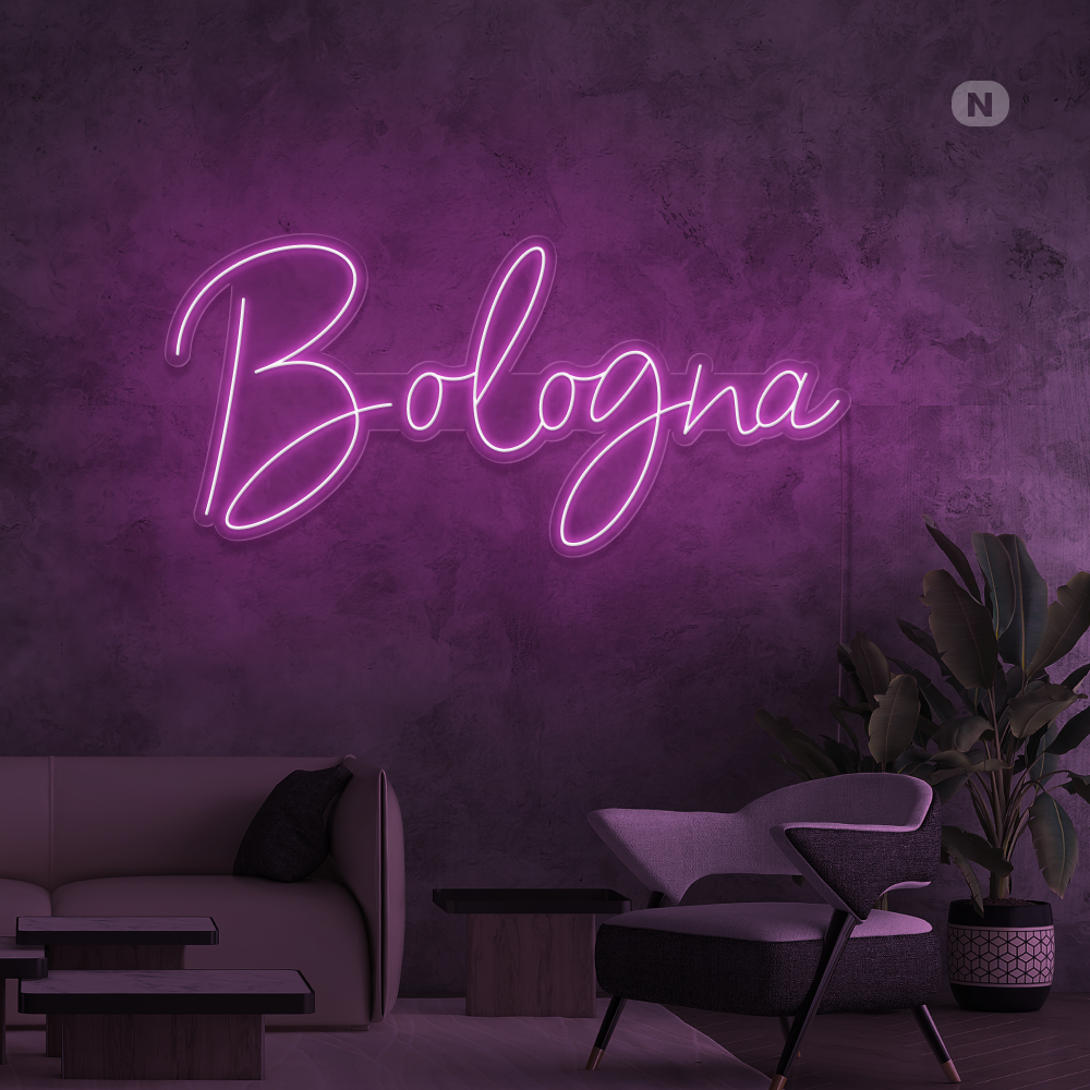 Insegna al neon Bologna