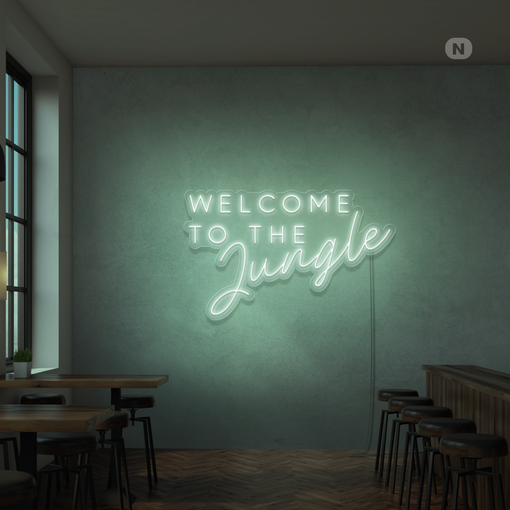 Insegna Al Neon Welcome to the Jungle