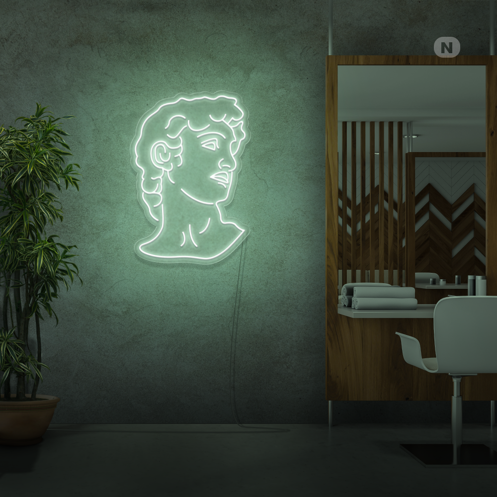 Insegna Al Neon Michelangelo's David