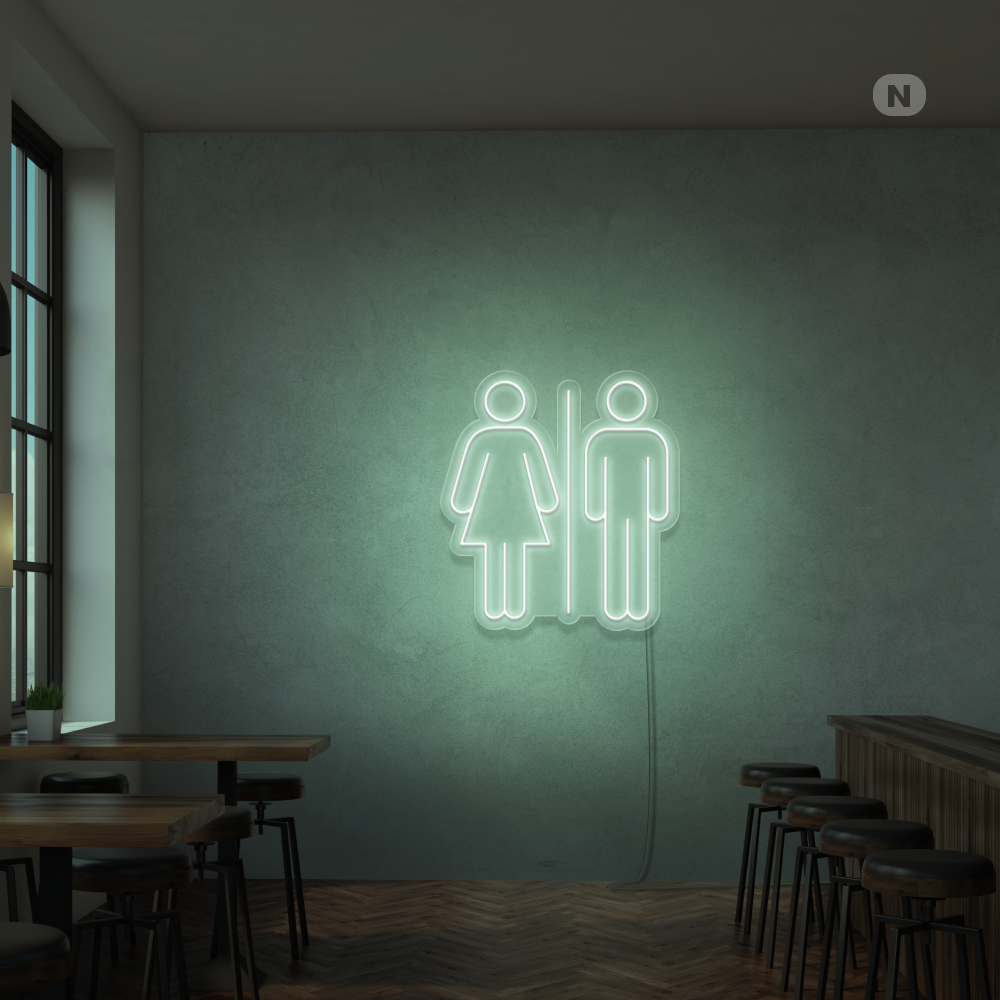 Insegna Al Neon Toilet