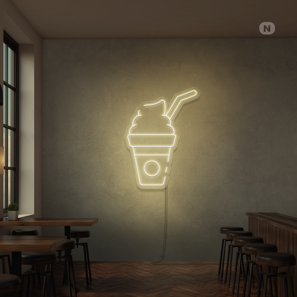 Insegna al neon Frullato