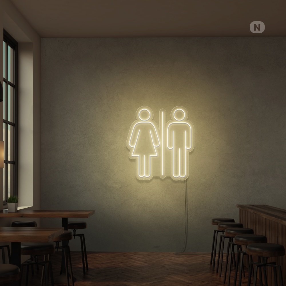 Insegna Al Neon Toilet