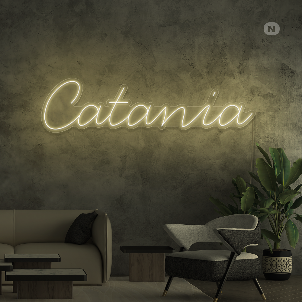 Insegna al neon Catania