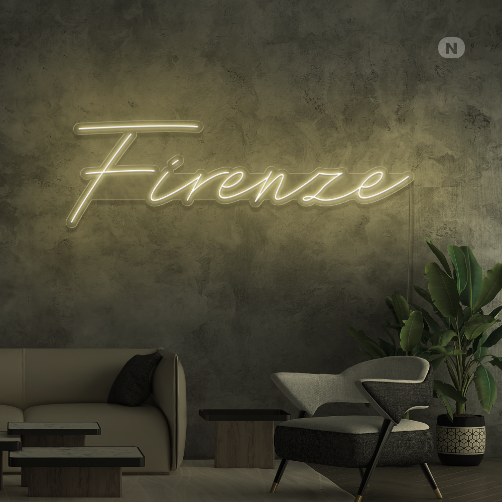 Insegna al neon Firenze