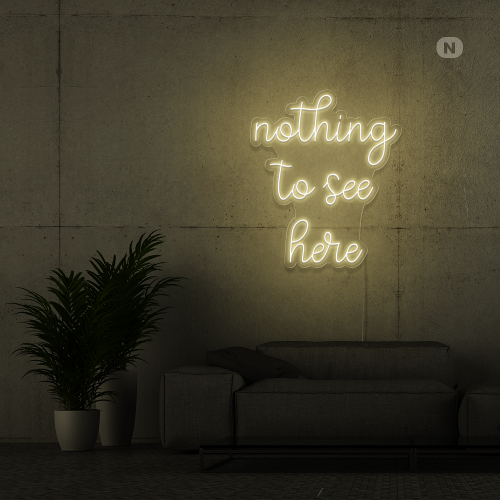 Insegna Al Neon nothing to see here
