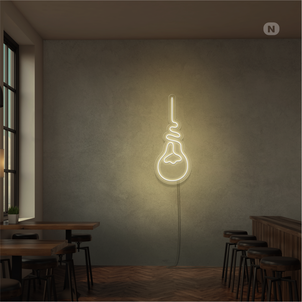 Insegna Al Neon Lampadina