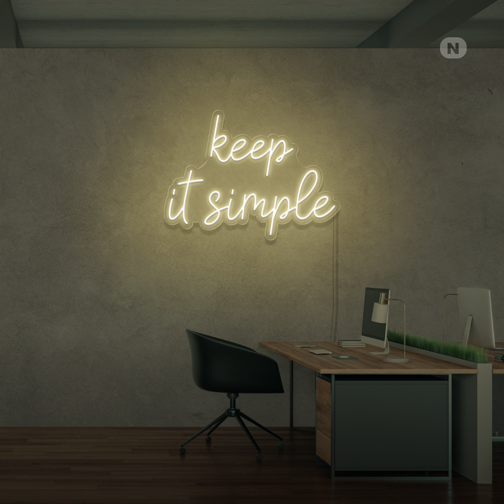 Insegna Al Neon keep it simple