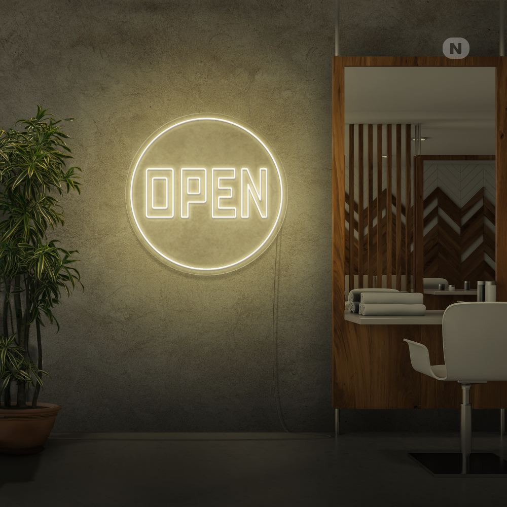 Insegna Al Neon Open