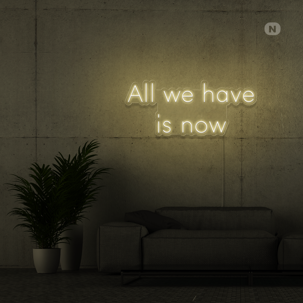 Insegna Al Neon All we have is now