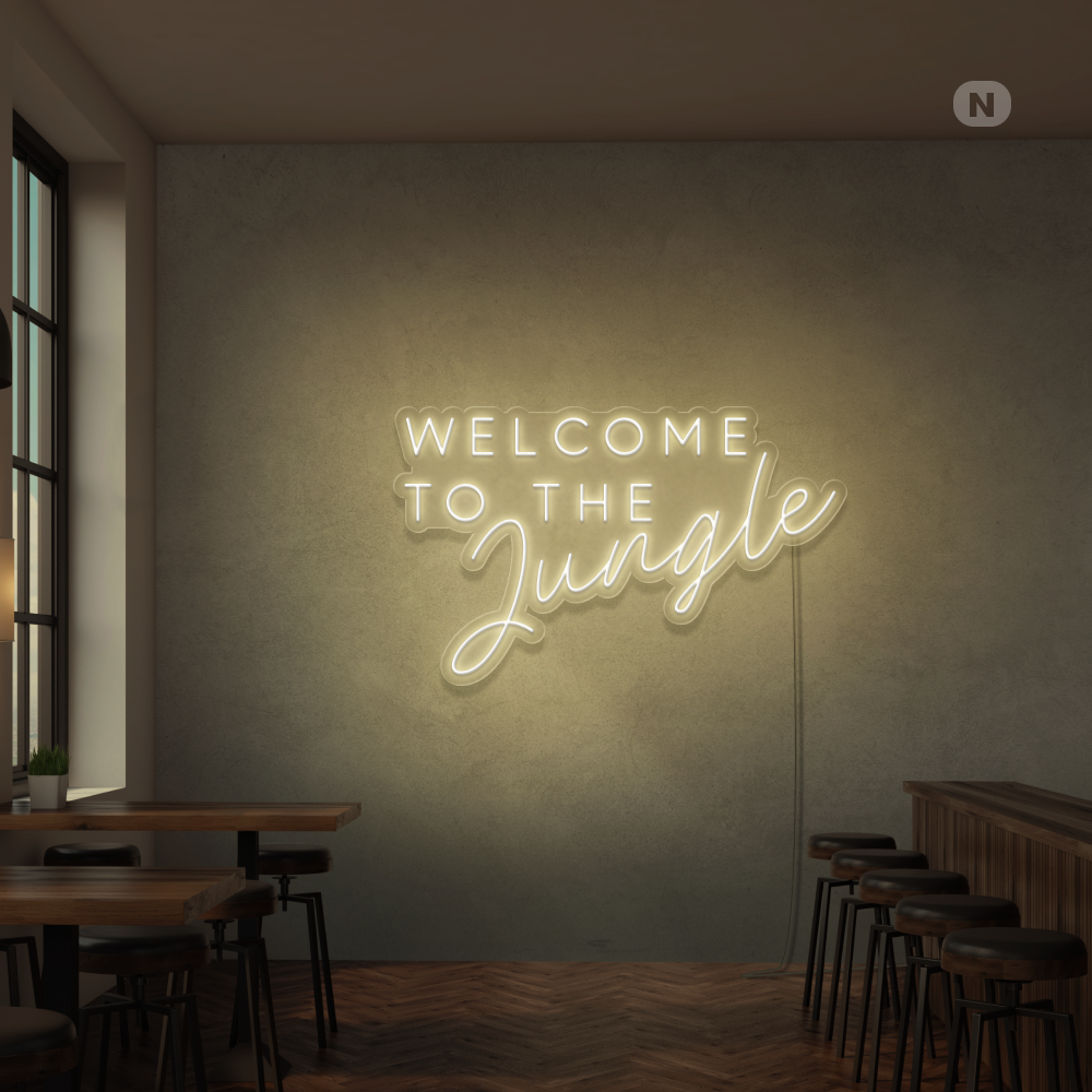 Insegna Al Neon Welcome to the Jungle