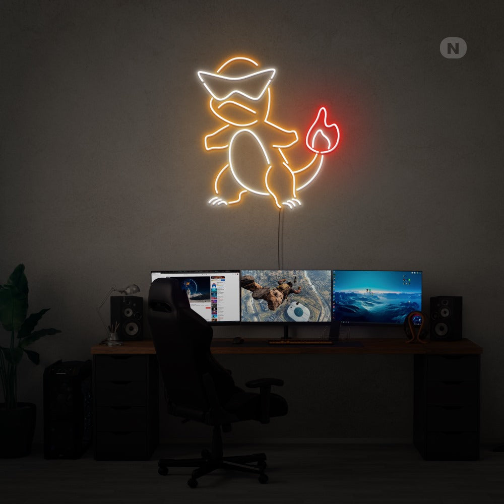 Insegna al neon Fire Lizard