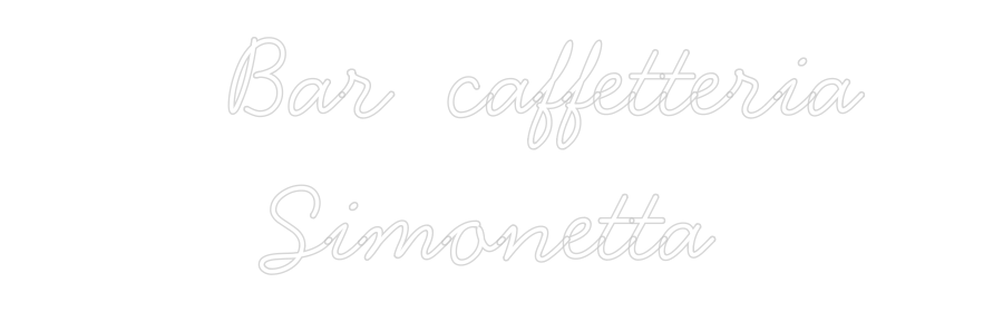 Neon personalizzato: Bar caff...