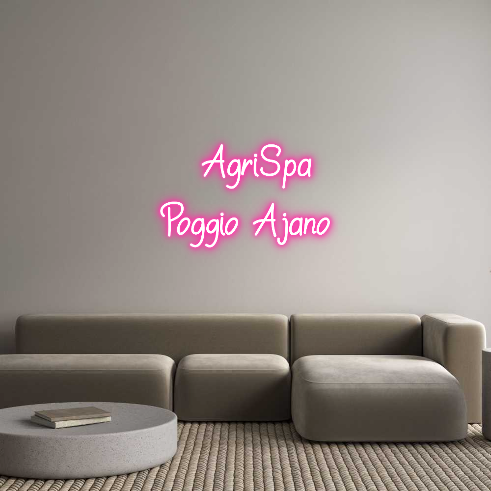 Neon personalizzato: AgriSpa
...