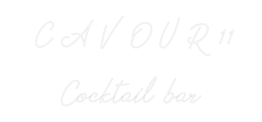 Neon personalizzato: C A V O U R ...