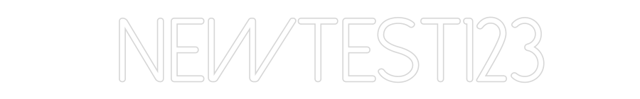 Neon personalizzato: NEWTest123