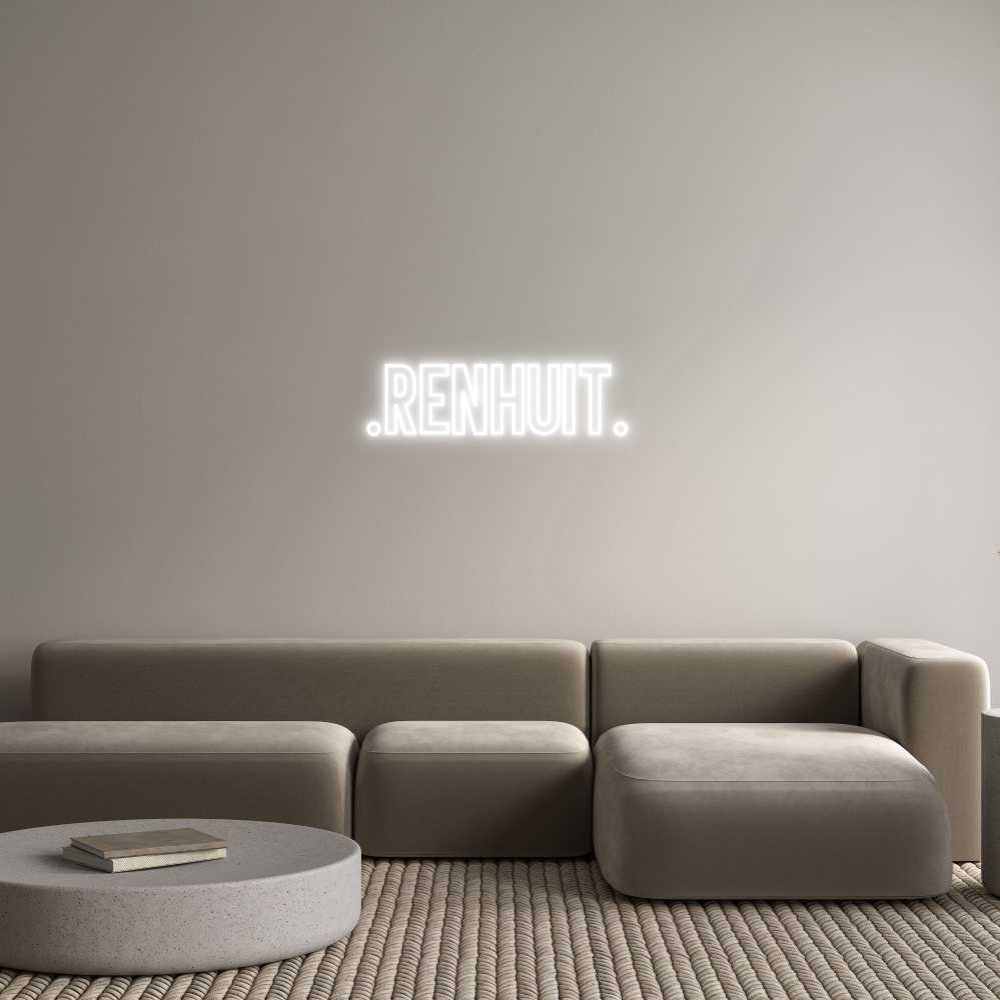 Neon personalizzato: .RENHUIT.