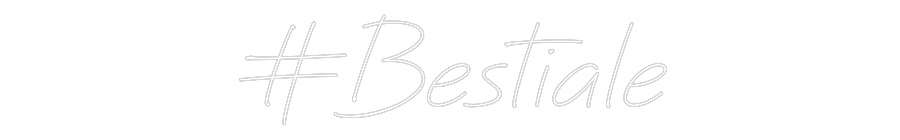 Neon personalizzato: #Bestiale