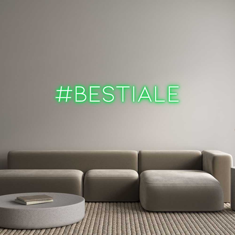 Neon personalizzato: #Bestiale