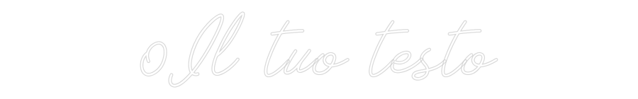 Neon personalizzato: 0Il tuo testo