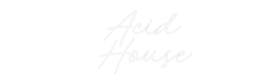 Neon personalizzato: Acid
House