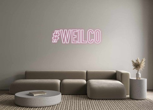 Neon personalizzato: #WEILCO