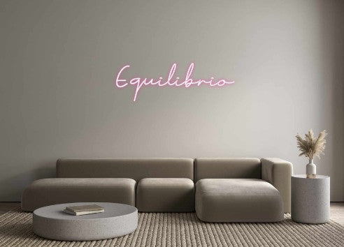 Neon personalizzato: Equilibrio
