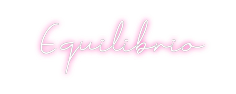 Neon personalizzato: Equilibrio