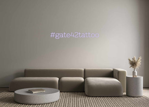 Neon personalizzato: #gate42tattoo