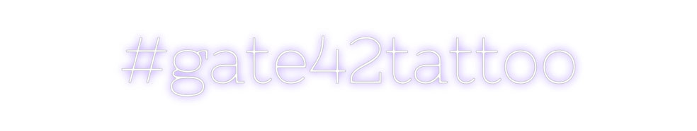 Neon personalizzato: #gate42tattoo