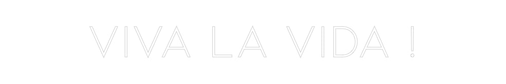 Neon personalizzato: Viva la Vida !