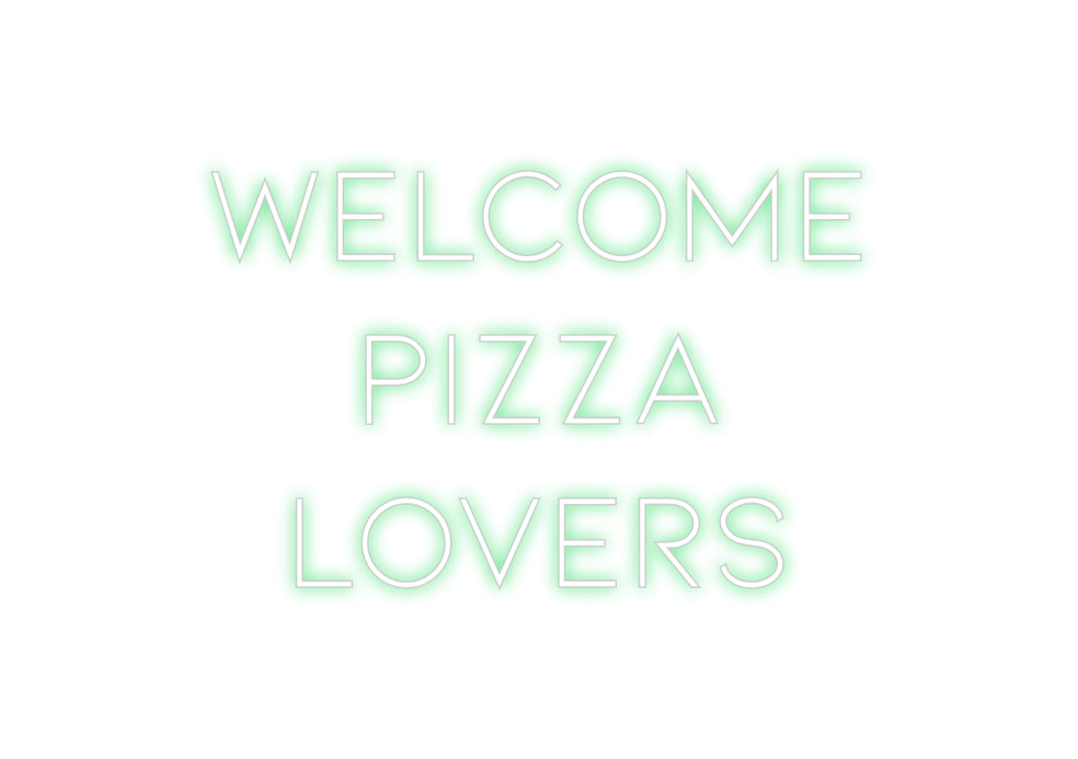 Neon personalizzato: Welcome
Pizz...
