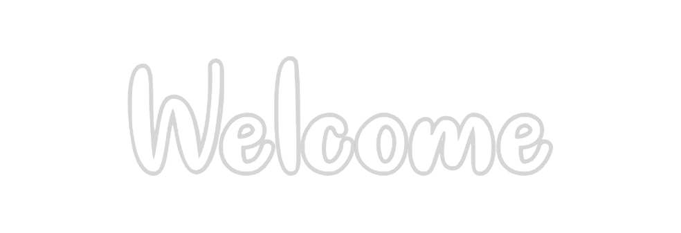 Neon personalizzato: Welcome