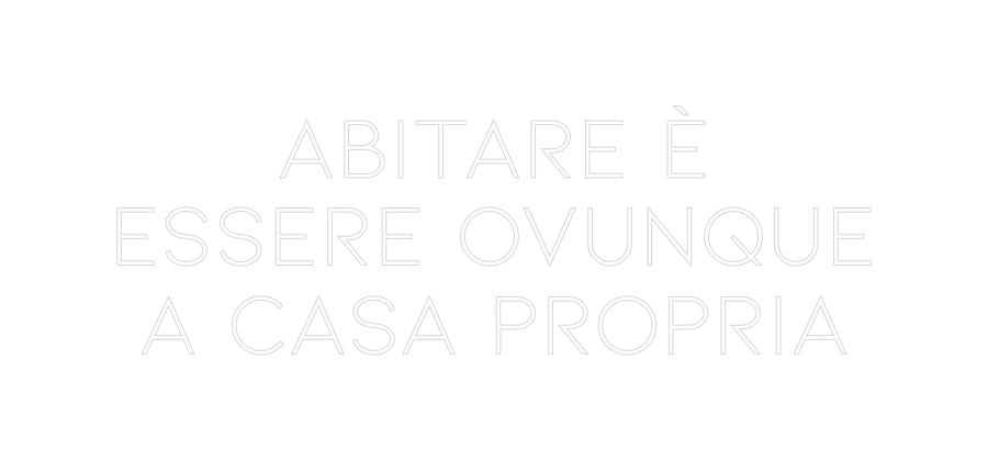 Neon personalizzato: ABITARE ...