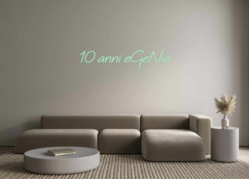 Neon personalizzato: 10 anni eGeNia